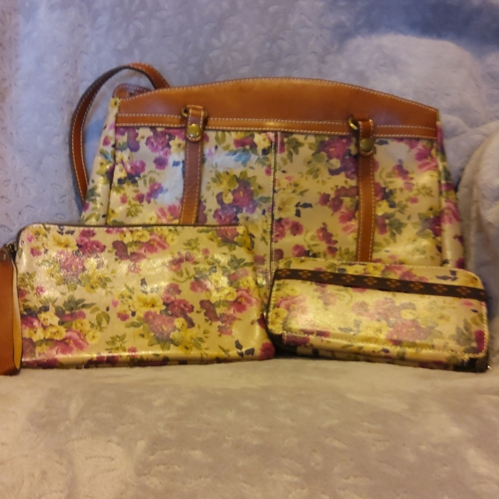 Patricia Nash large leather handbag